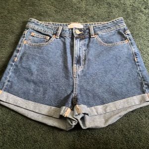 High waisted Mom Jean Shorts